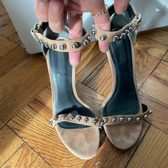 Suede studded heels by Alexander Wang. - Picture 4 of 7